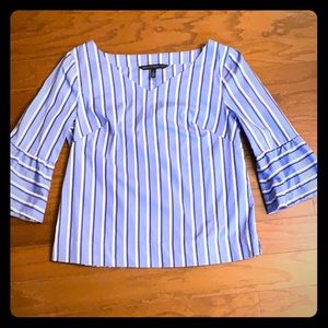 🔥White House Black Market Bell Sleeve Top Size 6